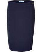 Blumarine Navy Skirt - Lyst