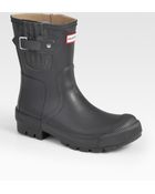 Hunter Bennie Short Boots - Lyst
