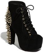 Jeffrey Campbell Spike Lace-up Bootie - Lyst
