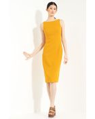 Michael Kors Wool Crepe Sheath Dress - Lyst