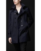 Burberry Prorsum Cotton Trench Coat - Lyst
