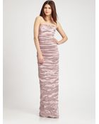 Nicole Miller Ruched Gown - Lyst