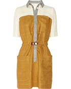 Proenza Schouler Woven Raw Silk Shirt Dress - Lyst