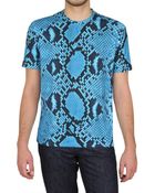 Jil Sander Python Printed Jersey T-shirt - Lyst