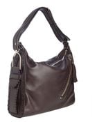 Jimmy Choo Espresso Deerskin Lily Whipstitch Tassel Hobo - Lyst