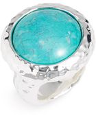 Simon Sebbag Hammered Round Stone Ring - Lyst