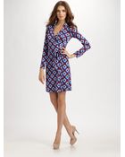 Diane von Furstenberg New Jeanne Silk Wrap Dress - Lyst