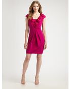 Kay Unger Silk Dress - Lyst