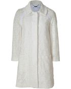 See By Chloé Ivory Cotton Lace Coat - Lyst