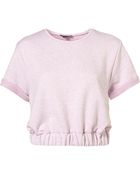 Topshop Crop Nepi Sweat - Lyst