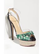 Charlotte Olympia Serena Bow Sandal - Lyst