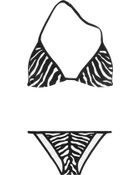 Michael Kors Zebra-Print Triangle Halterneck Bikini - Lyst