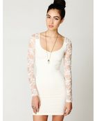 Free People Ginger Long Sleeve Lace Back Tunic - Lyst
