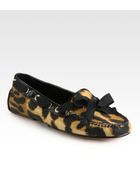 Giambattista Valli Leopard-print Canvas Drivers - Lyst