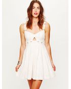 Free People Fp New Romantics Olympic Corset Flame Dress - Lyst