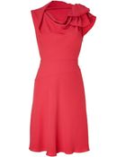 Valentino Coral Sleeveless Dress - Lyst