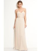 Vera Wang Lavender Silk Chiffon Gown - Lyst
