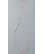 Jennifer Zeuner Triple Bar Chain Necklace - Lyst