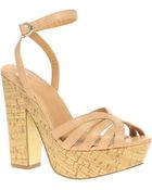 Asos Huey Heeled Sandals with Ankle Strap - Lyst