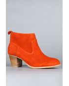 DV by Dolce Vita The Jamison Boot In Orange Red Suede - Lyst