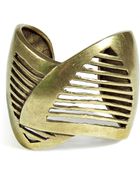 DANNIJO Oxidized Brass Plated Minetta Cuff - Lyst