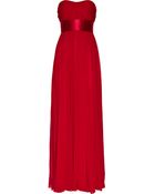Notte By Marchesa Silk-chiffon Strapless Gown - Lyst