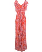 Carolina Herrera Chiffon Print Gown - Lyst