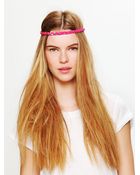 Free People Frayed Fabric Headband - Lyst