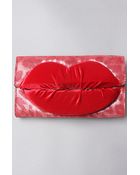 Betsey Johnson The Velvet Lip Clutch in Red - Lyst