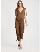 Donna Karan New York Draped Jumpsuit - Lyst
