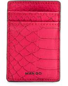 Mango Animal Texture Credit Card Holder - Lyst