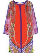 Etro Paisley-print Silk Dress - Lyst