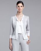 St. John Milano Three-quarter-sleeve Jacket - Lyst