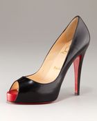 Christian Louboutin Very Prive Open-toe Platform Pump - Lyst