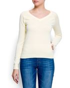 Mango V-neck Jumper - Lyst