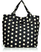 Marc By Marc Jacobs Black And Cream Dots Tote - Lyst