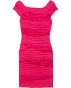Alice + Olivia Soleil Ruched Silk-blend Dress - Lyst
