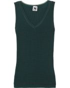M Missoni Woven V-Neck Sweater - Lyst