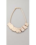 Belle Noel Molten Gold Squares Necklace - Lyst