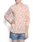 Mango Flowery Print Blouson - Lyst