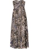 Tibi Swirl Paisley Printed Silk-chiffon Maxi Dress - Lyst