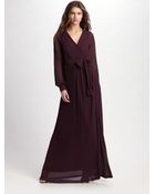 Diane von Furstenberg Solenn Pleated Wrap-gown - Lyst