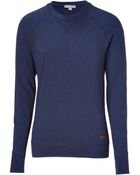 Burberry Brit Ink Crew Neck Sweater - Lyst