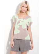 Diane von Furstenberg Morayo Printed Oversized Tee - Lyst