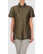 Donna Karan New York Short Sleeve Shirt - Lyst