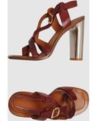 Celine High Heeled Sandals - Lyst