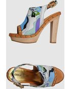 Emilio Pucci Platform Sandals - Lyst