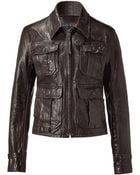 Polo Ralph Lauren Black Leather Motorcycle Jacket - Lyst