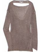 Duffy Open-knit Linen Sweater - Lyst