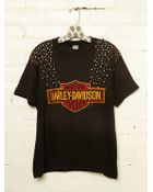 Free People Vintage Studded Harley-davidson Tee - Lyst
